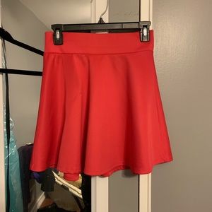 Short Hot Pink Skater Skirt